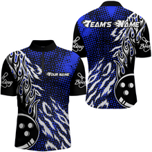 Load image into Gallery viewer, Personalized 3D Men's Bowling Team Jersey Bowling Shirt American Bowling Quarter-Zip Shirt QZT43-8