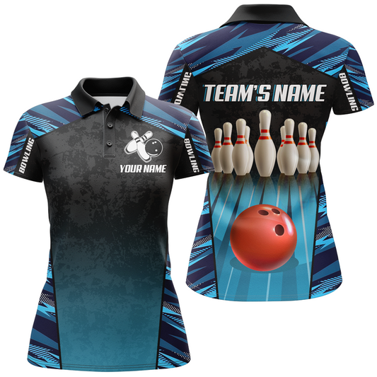 Custom Bowling Shirt for Women Bowling Jersey Bowling Team League Quarter-Zip Shirt QZT72