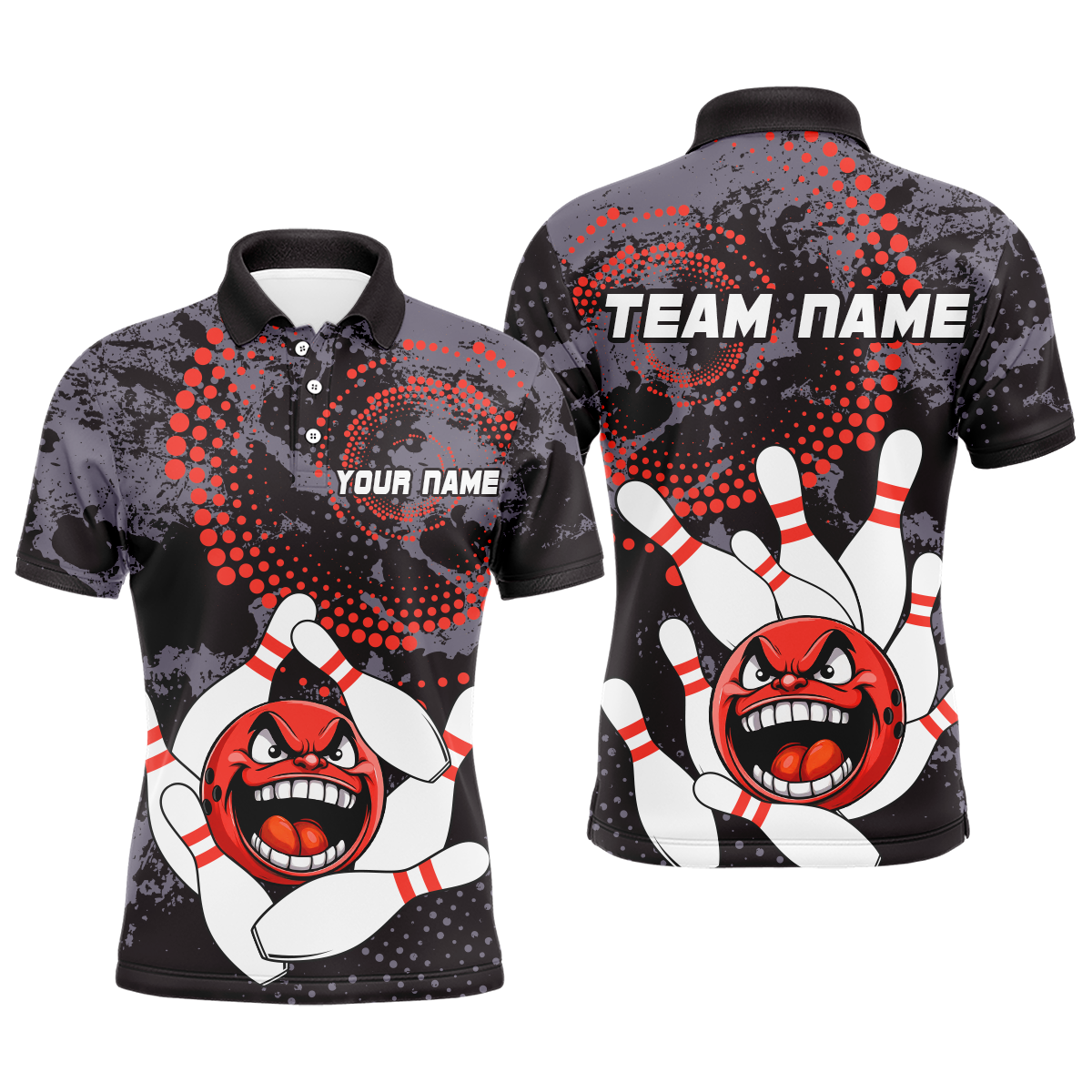 Personalized Bowling Shirts for Men Polo Camo Bowling Jersey   Bowling Team League QZT446