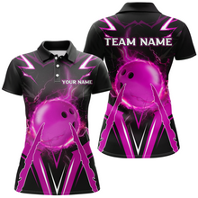 Load image into Gallery viewer, Personalized Bowling Team Shirts for Women Polo Bowling Shirt Multicolor QZT455