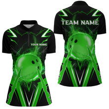 Load image into Gallery viewer, Personalized Bowling Team Shirts for Women Quarter Zip Bowling Multicolor QZT455