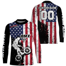Load image into Gallery viewer, American Bicycle Jersey UPF30+ Patriotic BMX Racing Off-Road Adult&amp;Kid BMX Life Jersey| LUT01