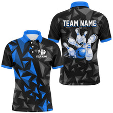 Load image into Gallery viewer, Custom Polo Shirts For Men And Women Blue Bowling Team League Jersey Bowler BDT500