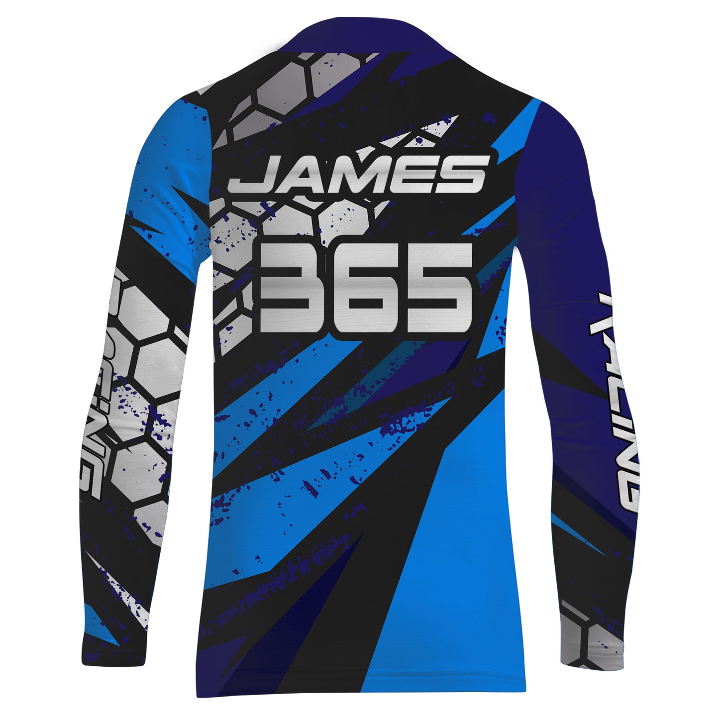 Motocross Jersey Blue UPF30+ Youth Kids Mens Dirt Bike Shirt Extreme Racing Shirt Off-Road XM35