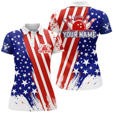 Load image into Gallery viewer, Personalized Bowling Jersey For Women American Bowling Shirt Team Custom Bowling Polo Shirt BDT307