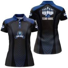 Load image into Gallery viewer, Bowling Polo Shirt For Women Custom Name Bowling Jersey Vintage Bowling Team Shirt BDT266
