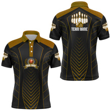 Load image into Gallery viewer, Bowling Polo Shirt For Men Custom Name Bowling Jersey Vintage Bowling Team Shirt BDT266