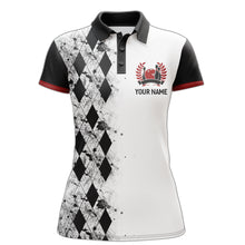 Load image into Gallery viewer, Personalized Bowling Polo Shirt for Women Strike Bowling Jersey Team White Bowling Shirt BDT256