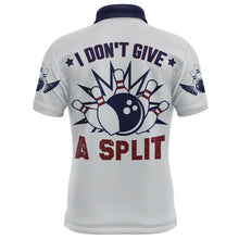 Load image into Gallery viewer, I Don't Give A Split Bowling Polo Shirt Men Custom American Bowling Jersey BDT276