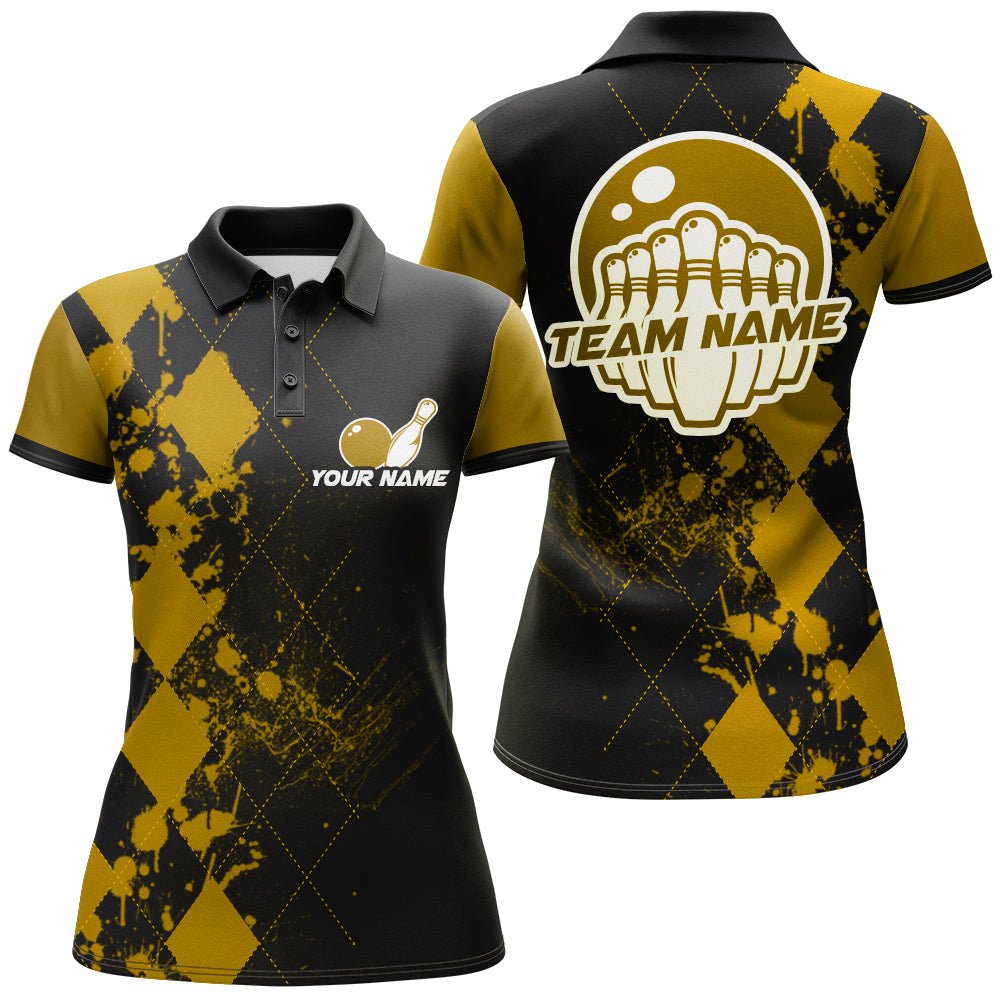 Custom Bowling Shirts For Women Bowling Team League Jersey Bowling Polo Shirts BDT217
