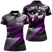 Load image into Gallery viewer, Bowling Polo Shirt For Women Bowling Team League Jersey Custom Bowling Shirt BDT268