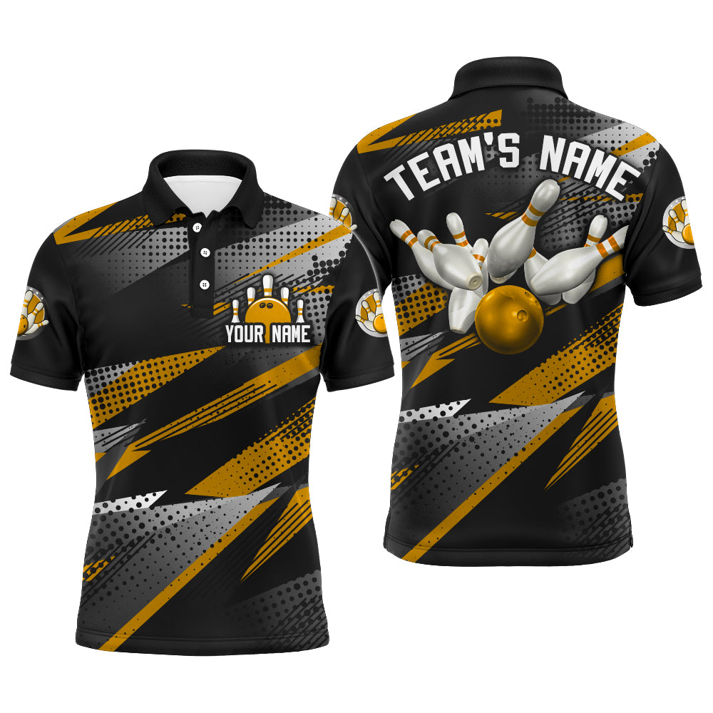 Bowling Polo Shirt For Men Bowling Team League Jersey Custom Bowling Shirt BDT268