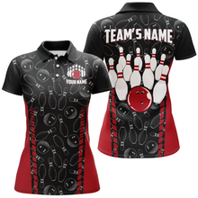 Load image into Gallery viewer, Custom Bowling Jersey For Women Seamless Pattern Bowling Shirt Team Bowling Polo Shirt BDT302