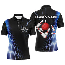Load image into Gallery viewer, Custom Bowling Polo Shirts For Men Vintage Bowling Jersey Black Bowling Team League Shirts BDT212