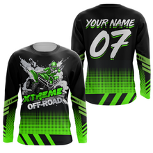 Load image into Gallery viewer, Custom ATV Motocross Jersey Green Upf30+ Kid Men Women Quad Bike Shirt Extreme Off-Road PDT846