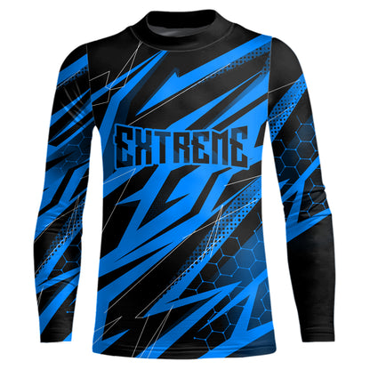Motocross Jersey Kid Men Women Upf30+ Blue Racing Dirt Bike Shirt Off-Road Motorcycle XM286