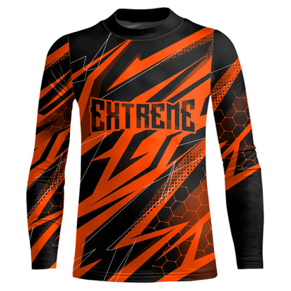 Motocross Jersey Kid Men Women Upf30+ Orange Racing Dirt Bike Shirt Off-Road Motorcycle XM286