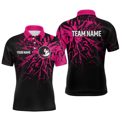 Pink Golf Polo Shirt Custom Golf Shirts for Men and Women Team Golf Apparel MMG58