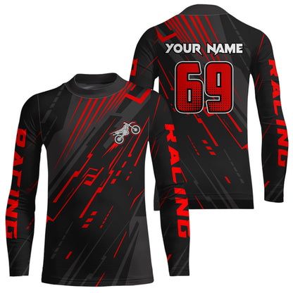 Custom Motocross Jersey Upf30+ Dirt Bike MX Off-Road Jersey Motorcycle Shirt XM294