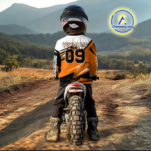 Load image into Gallery viewer, Orange ATV Racing Jersey Custom ATV Moto Riding Shirt for Kid Adult Quad ATV Jersey MX120