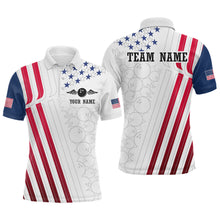 Load image into Gallery viewer, American Flag Bowling Shirts for Men Women Team Bowling Shirt Patriotic Bowling Shirt MBL08