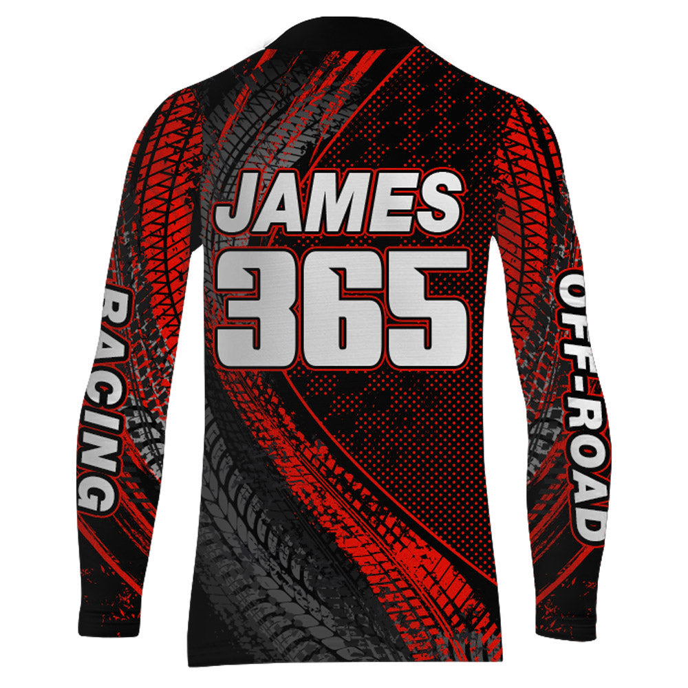 Dirt Bike Jersey Men Kid Women Upf30+ Red Motocross Shirt Racing Off-Road Shirt XM203
