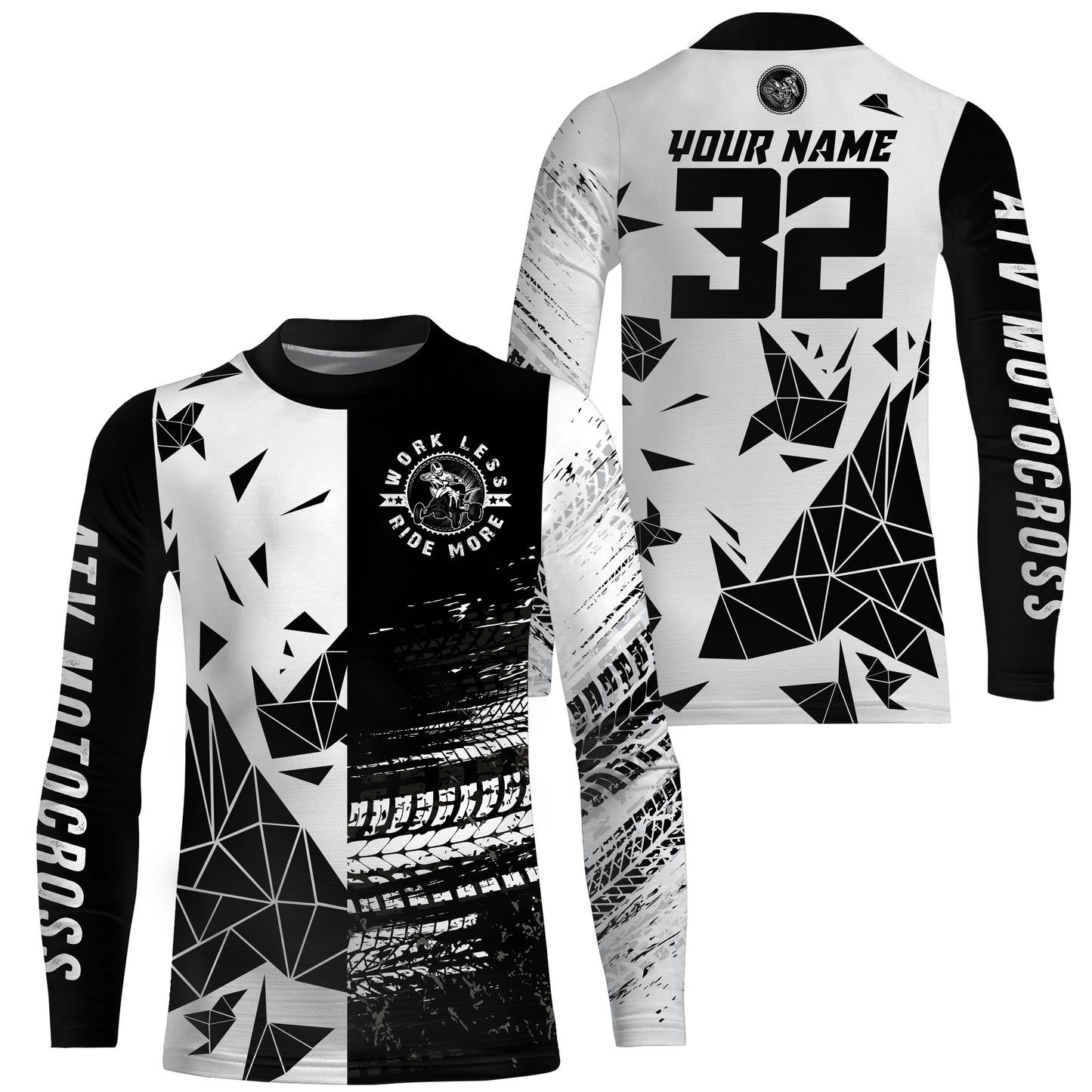 ATV Motocross Jersey Quad Bike Shirt Men Kid Youth UPF30+ ATV Quad Jersey ATV Racing Shirt MX01