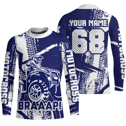 Custom ATV Racing Jersey Youth UPF30+ Quad Bike Shirt Men Kid Off-Road ATV Racing Jersey MX18