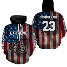 Load image into Gallery viewer, Patriotic Motocross Hoodie For Biker Men Women Dirt Bike Motorcycle Hoodie MH07