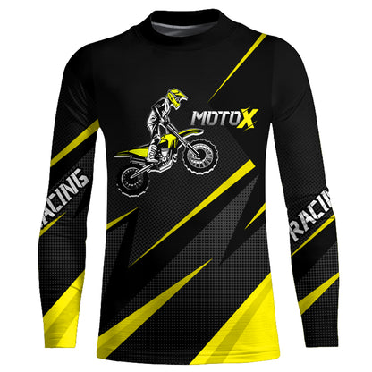 Motocross Racing Jersey Yellow Men Kid Upf30+ Dirt Bike Shirt Off-Road Racing Jersey XM248