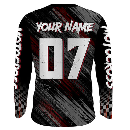 American Flag Motocross Jersey UPF30+ Youth Dirt Bike Shirt Patriotic Extreme MX Racing Shirt XM123