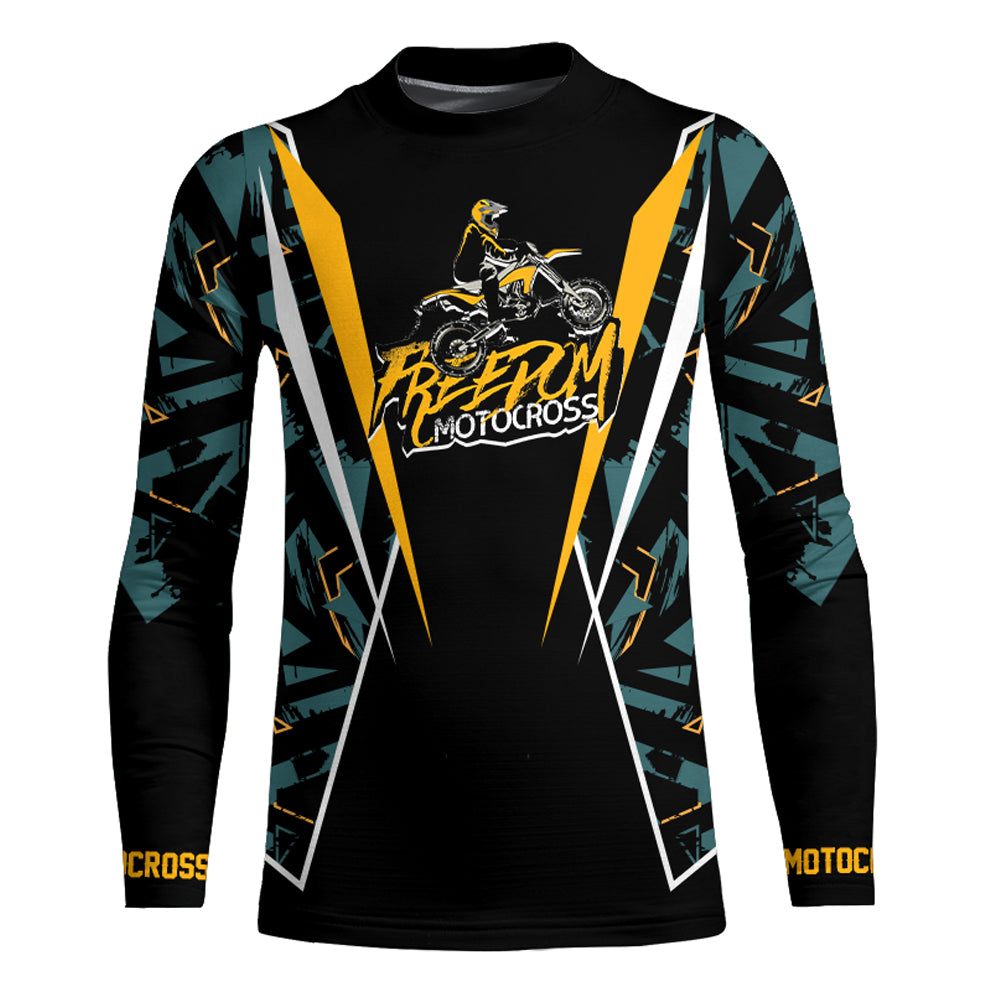Motocross Jersey Men Kid UPF30+ Custom Dirt Bike Shirt Off-Road Racing Jersey Freepom XM01