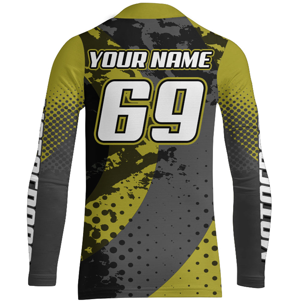 Custom Motocross Jersey Youth UPF30+ Racing Dirt Bike Shirt Men Kid Off-Road MX Riding Jersey XM153