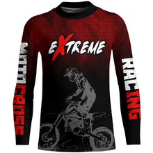 Load image into Gallery viewer, Custom Racing Jersey Red Black UPF30+ Motorcycle Motocross Shirt Off-Road Riding Jersey XM161