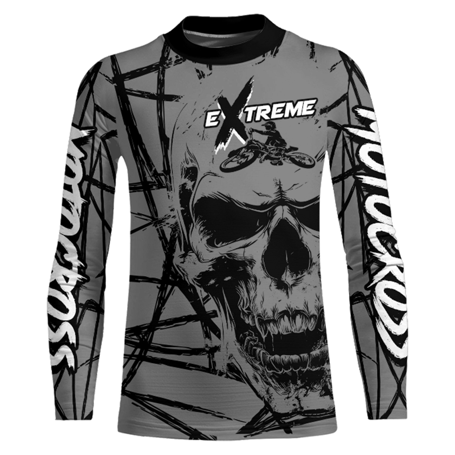 Motocross Racing Jersey Grey Upf30+ Dirt Bike Shirt MX Off-Road Motorcycle Shirt XM291
