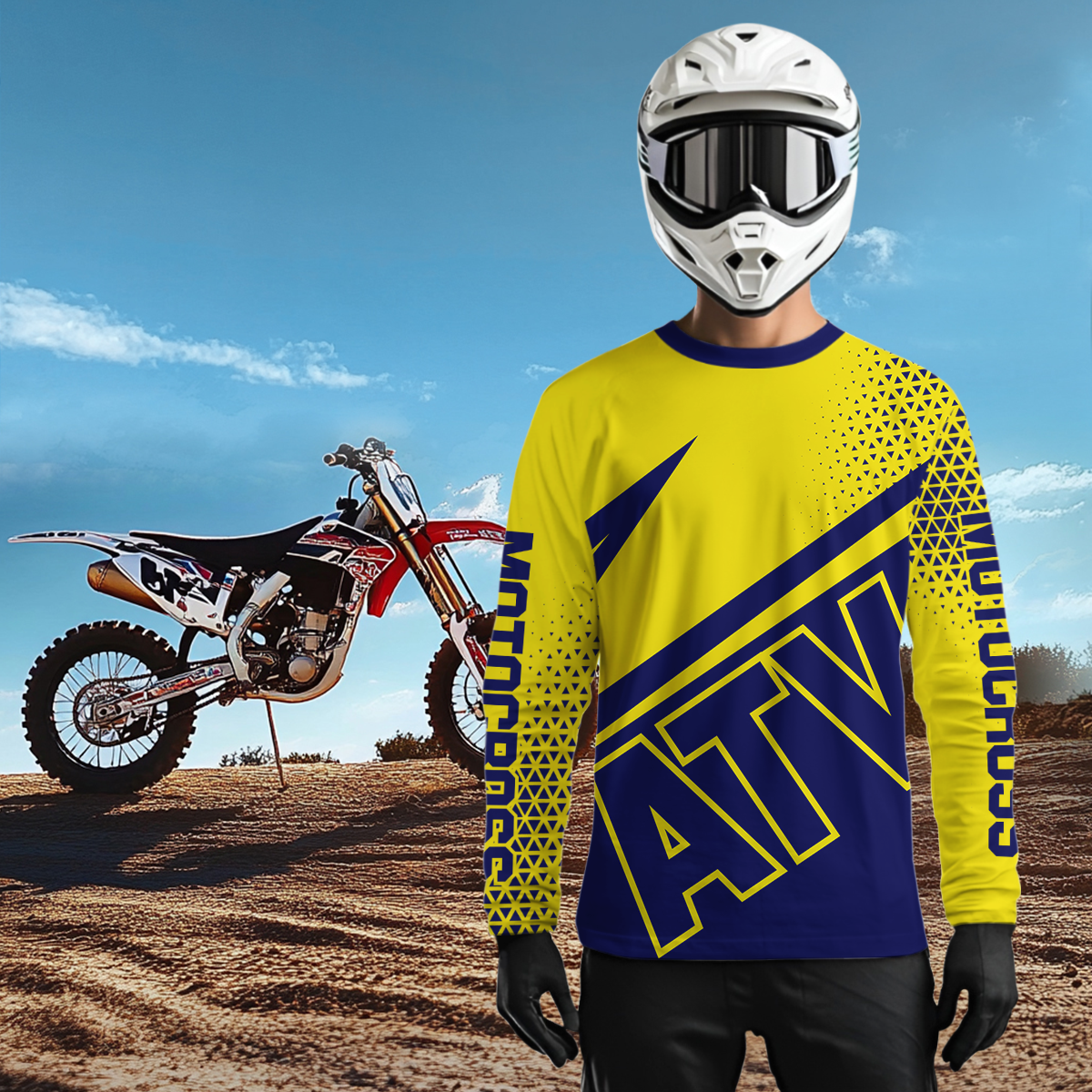 ATV Motocross Racing Jersey Custom ATV Shirts Kid Women Men ATV Quad Jersey MX122