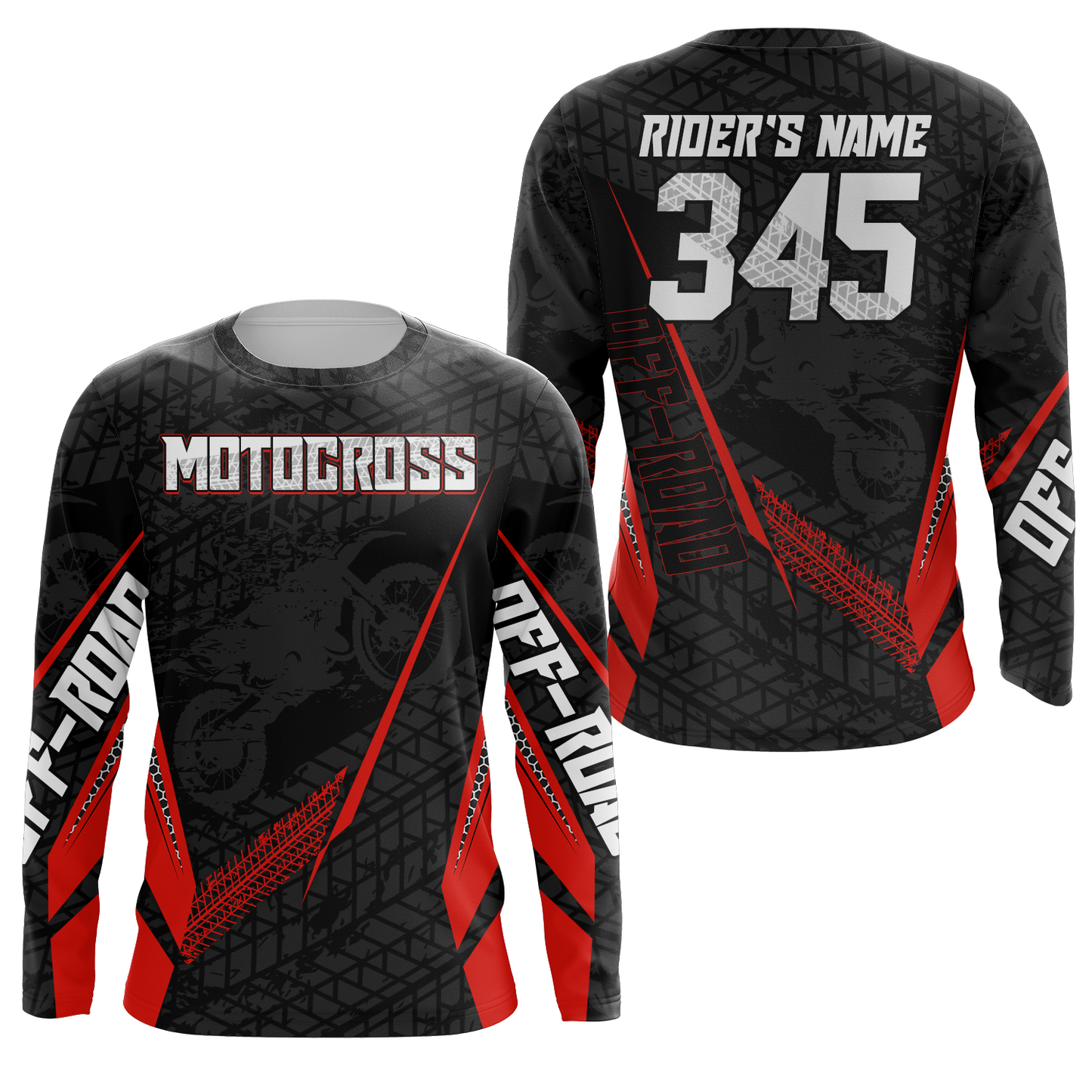 Motocross Racing Jersey Kid Women Men Dirt Bike Shirt Upf30+ Off-road Jersey Red XM254