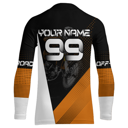 Motocross Jersey Men Women Kid Dirt Bike Orange Off-Road Shirt Upf30+ MX Racing Jersey XM287