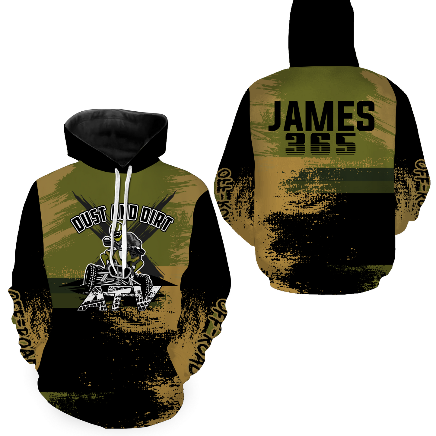 Custom ATV Motocross Hoodie for Men Women Quad Bike Shirt ATV Racing Hoodie MHATV06