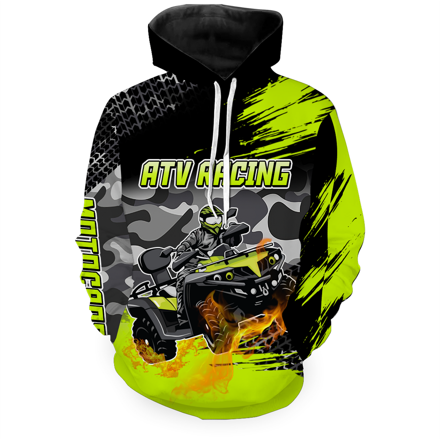 Custom ATV Motocross Hoodie Adult Men Women Quad Shirt ATV Riding Hoodie MHATV12