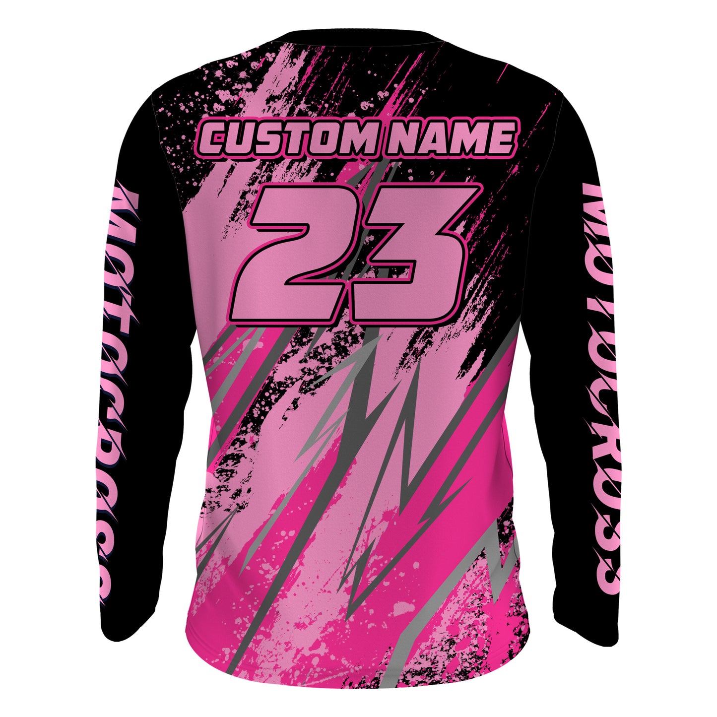 Pink Motocross Racing Jersey UPF30+ Youth Racing Dirt Bike Shirt Off-road Girl Women XM171