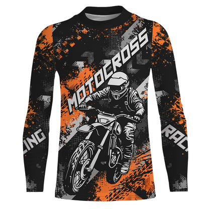 Orange Motocross Racing Jersey Men Kid Women Upf30+ Dirt Bike Shirt MX Off-Road Jersey XM247