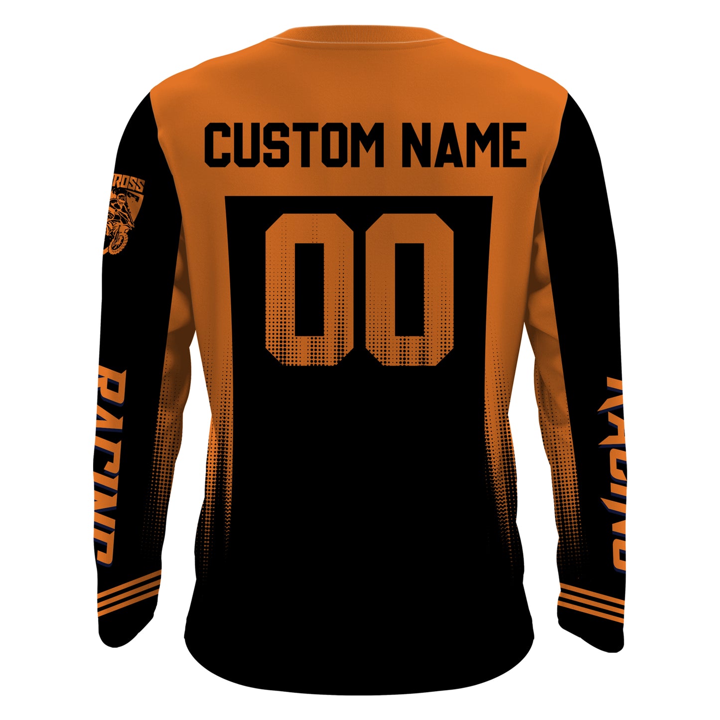 Motocross Jersey Orange UPF30+ Dirt Bike Racing Shirt Youth Men Women Kid Motorcycle XM50
