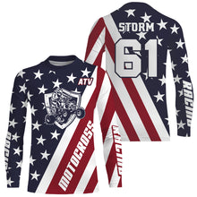 Load image into Gallery viewer, ATV Motocross Jersey American Flag Upf30+ Quad Bike Racing Jersey Men Women Kid MX41