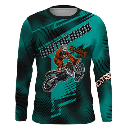 Custom Dirt Bike Jersey UPF30+ Men Kid Women Motocross Shirt Off-Road MX Racing Jersey XM21