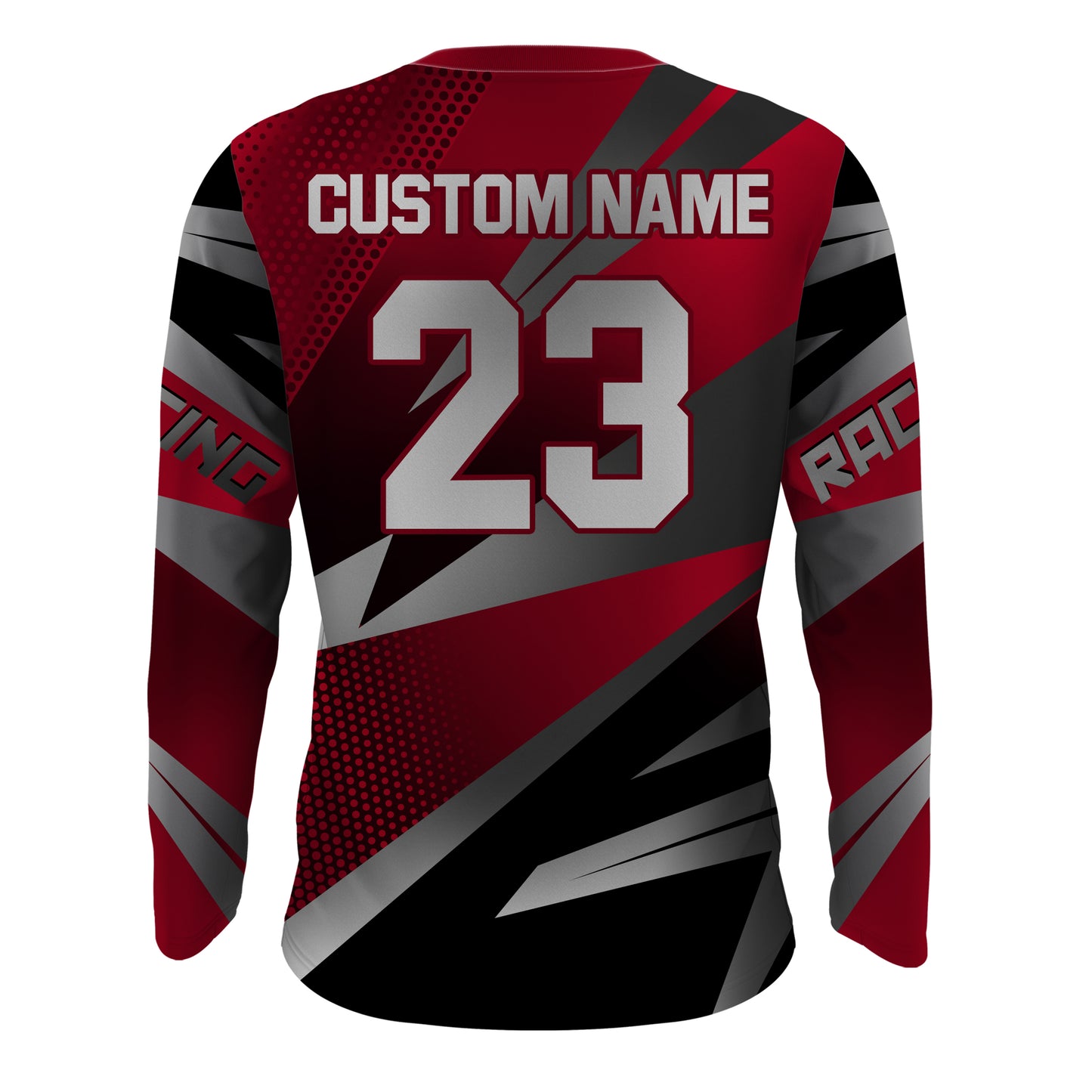 Motocross Racing Jersey Men Women Kid UPF30+ Youth Red Dirt Bike Shirt Off-Road MX Jersey XM97