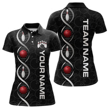 Load image into Gallery viewer, DNA Bowling Shirt Bowling Jersey Women Personalized Bowling League Polo &amp; 1/4 Zip HNT34