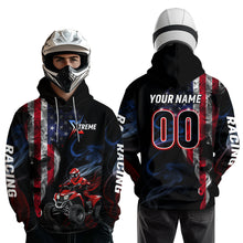 Load image into Gallery viewer, US Flag ATV Motocross Hoodie Custom ATV Off-Road Quad Bike Hoodie for Men Women HOT26