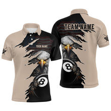 Load image into Gallery viewer, Funny US Flag Eagle Billiard Jersey for Men Billiard Shirt Billiard Gifts Polo &amp; 1/4 Zip NNT14