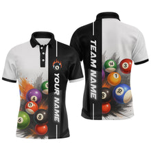 Load image into Gallery viewer, Personalized Men Billiard Shirts Ball Pool Polo &amp; 1/4 Zip Billiard Team Jerseys Billiard Shirt NNT59